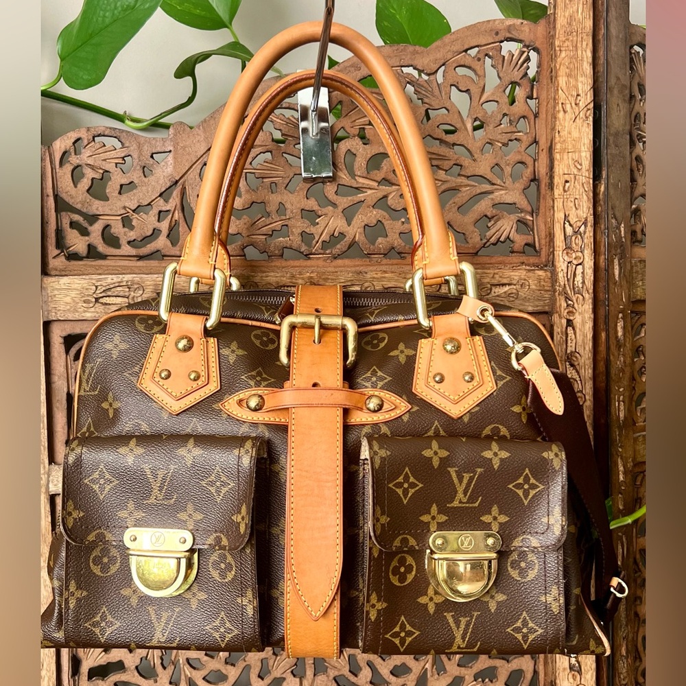LV Mono Manhattan GM Satchel with COA
